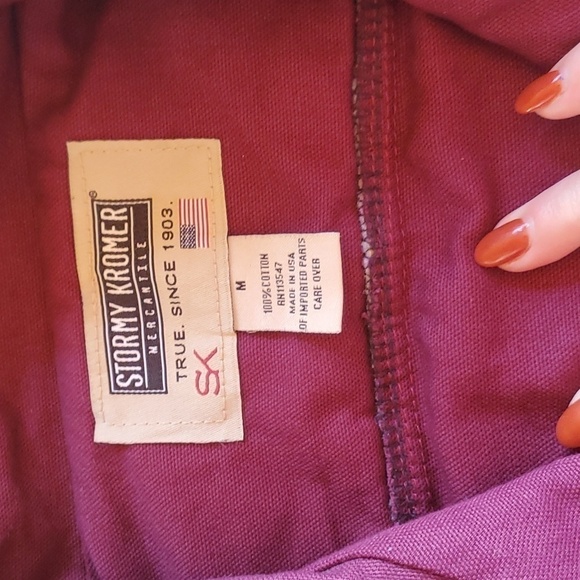 Stormy Kromer Mercantile Plum Harbor 100% Cotton Quiltex Canvas Sz. M Jacket - Picture 9 of 12